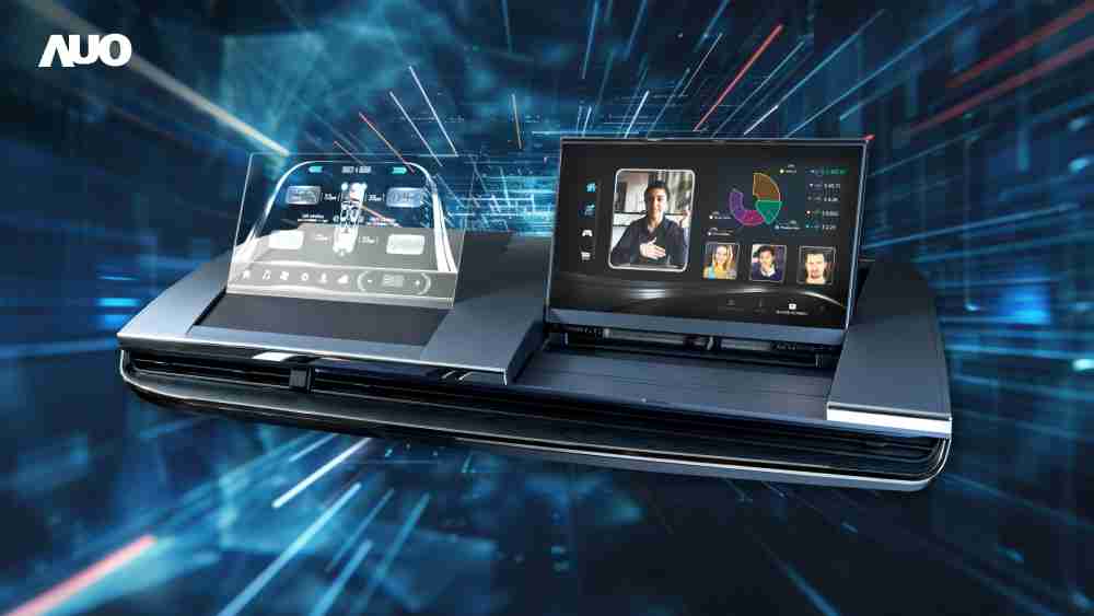 赏金国际Micro LED Display HMI解决方案打造透明Micro LED前座仪表，，呈现信息并保留驾驶视野开阔；亦为副驾驶座乘客打造收放自如的Micro LED屏幕，，，在不影响显示质量的前提于显示区内建镜头，，，，让用户能与视讯对象直接眼神接触，，，提供绝佳的双向沟通体验