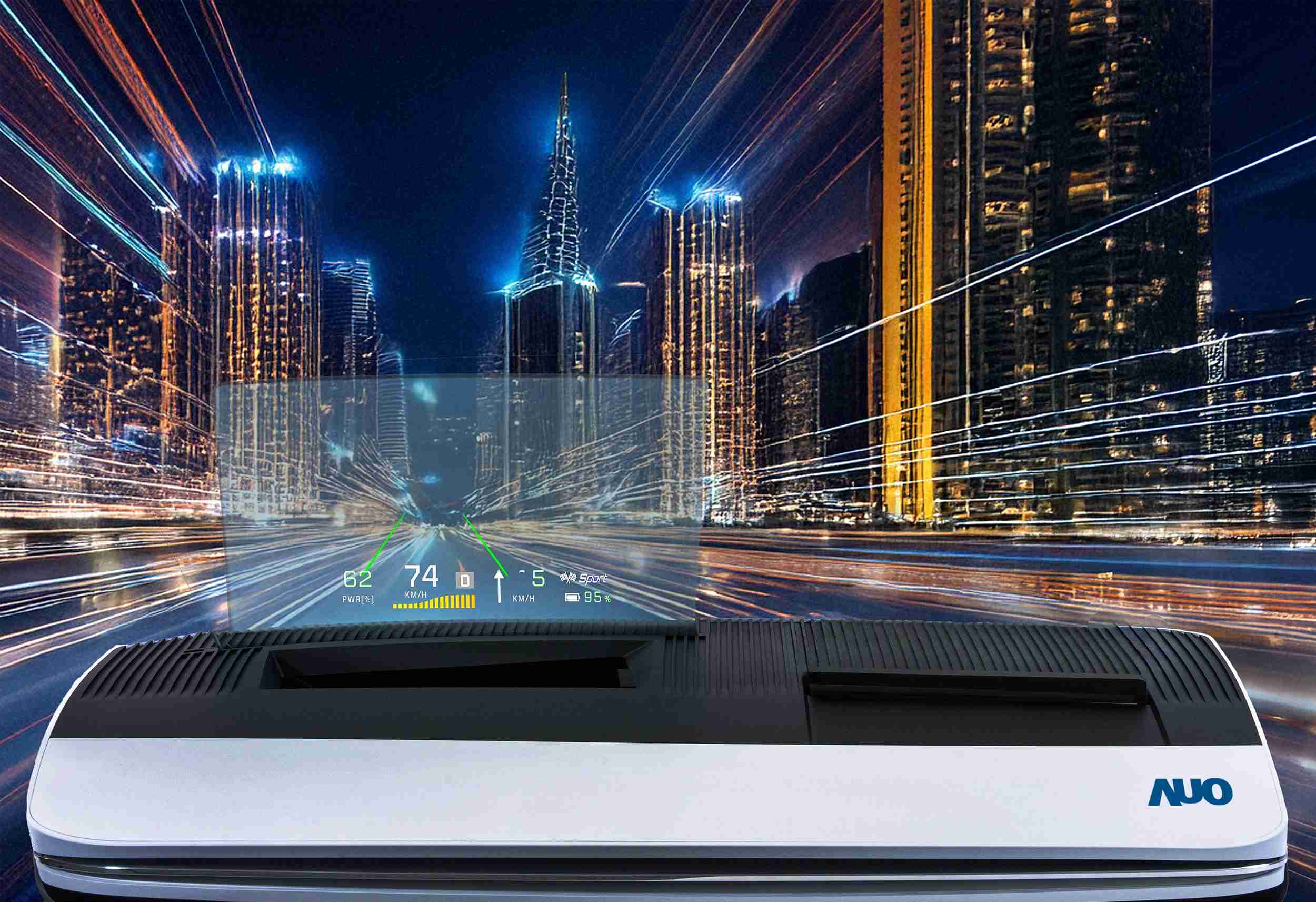 赏金国际推出13吋Micro LED抬头显示器，，，提供高入眼亮度、、、、高色彩饱和度的显示质量，，，在阳光下或黑暗中都清晰可见，，，并利用Micro LED模块体积小的优势，，，，解决车用空间有限的痛点